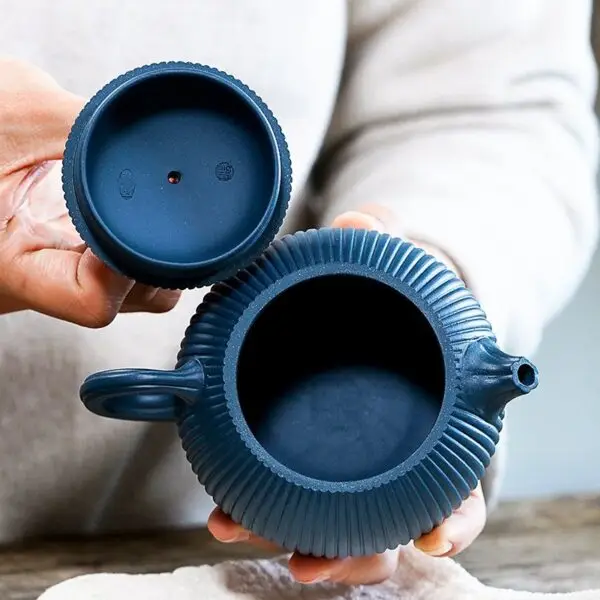 Yixing original ore blue clay famous purple sand teapot - Image 4