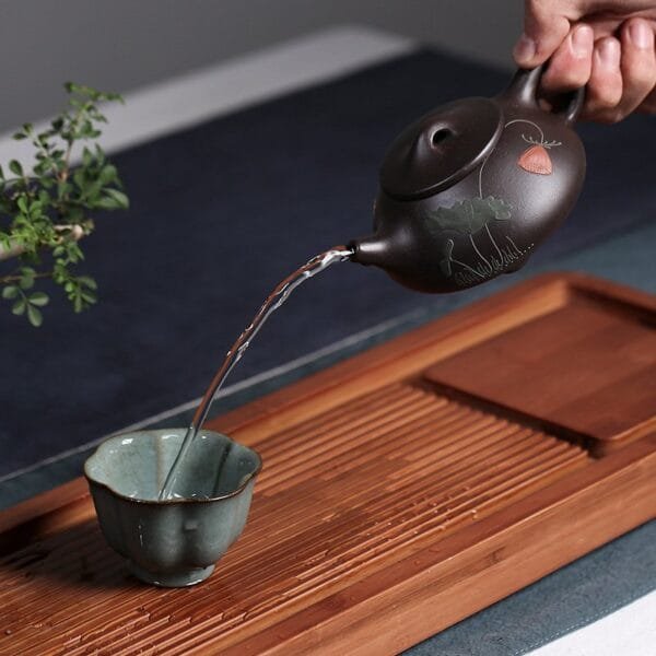 Handmade purple sand pot - Image 3