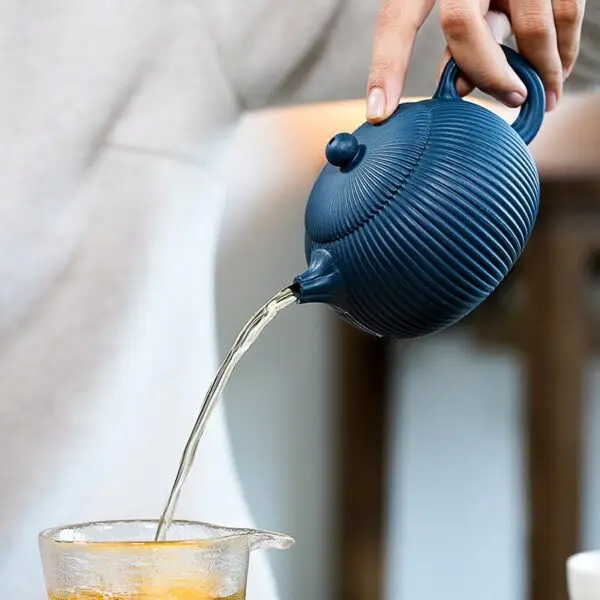 Yixing original ore blue clay famous purple sand teapot - Image 2