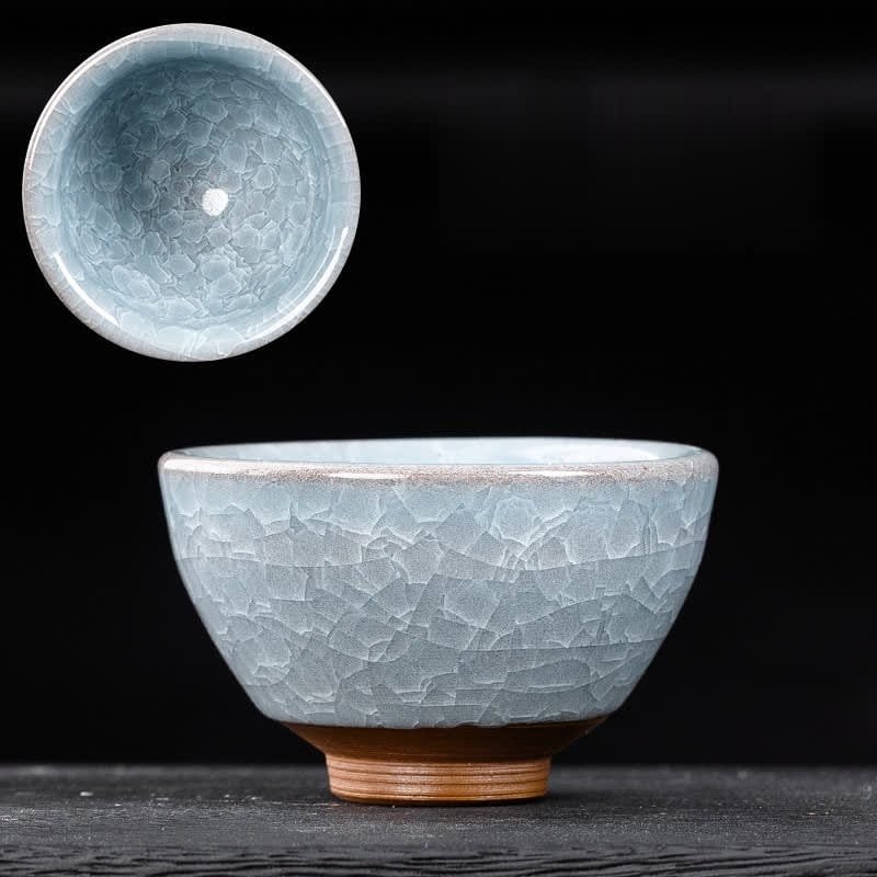 Sky Blue Small Bundle Mouth Tea Cup