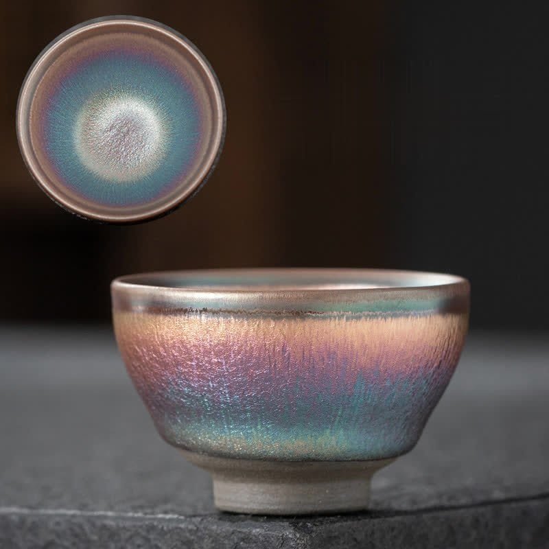 Hui Xuan Color Gold Small Bundle mouth Tea Cup